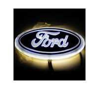(White Light) 4d Colorful Fashion Car Led Car Tail Logo Light Badge Emblem For Mondeo Ford Fox