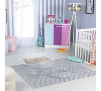 White Light Gray Modern Washable Rug, Animal Pictorial Rug The Rug Shop UK White 160cm x 210cm