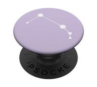 White Light Pastel Purple Zodiac Aries PopSockets Swappable PopGrip