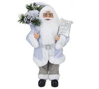 White Light Up Santa 45cm