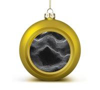 White Line Pattern Christmas Balls Ornaments for Xmas Christmas Tree 1.6" Hanging Shatterproof Xmas Balls Hanging Decor Pendants for Holiday Party Outdoor Indoor DIY Craft Supplies