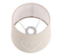 White Linen Drum Lamp Shade for Table Lamps, E27 E14 | Handmade Bordered Finish, Reinforced Edges and Natural Weave Texture, Nordic Cottage Decor for Reading Corners