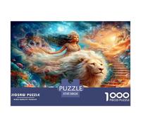 White Lion Queen 1000 Piece Jigsaws for Adults Impossible Beautiful Home Decoration Challenge High Difficulty 38x26cm/1000pcs