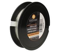 White Lion Stretch Cord - Very Strong, Consistency in Cord, Keeps Form, Perfect for Beading and Jewelry Making - Clear Color - .5mm Diameter - 100 Meter (328 Foot) Spool