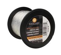 White Lion Stretch Cord - Very Strong, Consistency in Cord, Keeps Form, Perfect for Beading and Jewelry Making - Clear Color - 1mm Diameter - 100 Meter (328 Foot) Spool