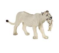 White Lioness With Cub Figurine