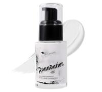 White Liquid Foundation for Halloween, White Face Paint, Waterproof Smudge-Proof, for Carnival, Theatrical, Festival, Gothic, Vampire, and Clown Makeup Looks, Stage Cosplay Parties (1PC)