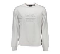 White Long Sleeve Sweatshirt with Print - male - Plein Sport - Long Sleeve Training Tops - White - M - Sport M