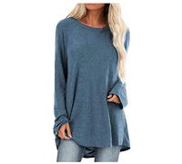 White Long Sleeve Top Women V Neck Crew Neck Womens Tops 2XL Sheer Mesh Round Neck Plain Tee Shirts Tank Top Streewear Deals of The Day Sale Prime