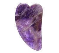 White Lotus Beauty Genuine Crystal Gua Sha- Chemical Free Amethyst In Purple Purple