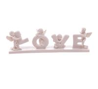 White LOVE Cherub Letters on Base 4.5cm