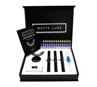 White Luxe Teeth Whitening Kit with LED Mouthpiece & Desensitizing Gel Pen - Enamel-Safe & Formulated by Dentists - Teeth Stain Remover - Peroxide Free & Vegan