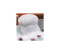 ( white) Luxury Spa Bath Pillow Cushion Premium Waterproof 4D Mesh Neck Back Comfortable