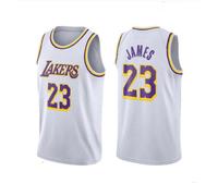 (white, M(160cm)) LeBron James Basketball Jersey Tops
