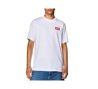 Men's DIESEL Mens T Shirts Short Sleeve T Just Nlabel Crew Neck Soft Cotton Summer Tee - White - Size: 38/Regular