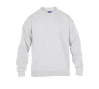 (White, M) Gildan Childrens Crewneck Sweatshirt