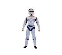(White, M) Halloween Star Wars Death Vader Storm Trooper Cosplay Costume Role Play Kids