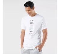 (White, M) Nike Multi Stack Logo T Shirt Crew Neck Tee