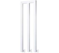 White M-Shape ils Square Tube Wrought Iron Non-Slip Indoor/Outdoor Railing Ideal for Stairs Attic Corridors Villa Side Installation (65cm)