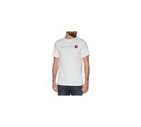(White, M) The North Face Mens T Shirts Red Box Fine Print Camo