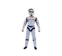 (White, M) Wars Halloween Death Star Vader Storm Trooper Cosplay Costume Role Play Kids