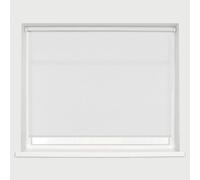 White Made To Measure Deluxe Daylight Roller Blinds Light Filtering Premium Fabric Easy Fit Metal Brackets Bedroom Living Room Office Child Safe 180cm Width x 160cm Length