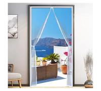 White Magnetic Door Screen Window Mosquito Net Customized Size Indoor and Outdoor Fly and Insect Proof Invisible Transparent for Indoor and Outdoor use(Width 85cm,Height 230cm)