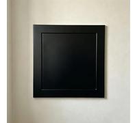 White Maintenance Door for Drywall with PushOpen Feature for Exterior Walls Metal Access Door for Water Gas and Electric Meter Maintenance (Black 350x600mm)