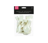 White Makeup Latex Sponges, Pack of 20 - Durable, Lightweight, Ideal for On-The-Go Beauty Needs