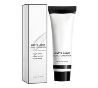 White Makeup - White Face Paint - Long-lasting Foundation, 37ml Smudge-Proof Long-Lasting Matte Foundation Liquid For Children Adults Kids Party Stage Halloween Cosplay