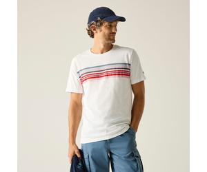 White male 5XL Regatta Men's Rendro T-Shirt White, Size: 5XL