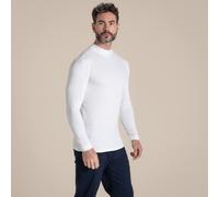 White male M Craghoppers Men's NosiLife Golf Long Sleeved Mock Neck Top White, Size: M