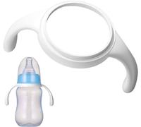 White Mam Bottle Handles, Hold My Bottle Handles, Baby Cup Handles, Silicone Baby Bottle Holder, Baby Bottle Handles, Baby Nursing Bottles Holders, Glass Silicone Bottles Handles for -Feeding