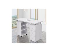 White Manicure Table with Dust Collector Wrist Support The hot sale White One Size