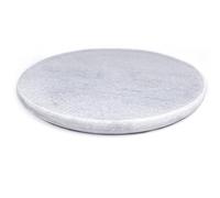 White Marble Chakla, high- Quality Marble Ring Base Rolling Board Serves Multiple Purposes (11")