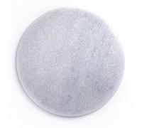 White Marble Chakla, high- Quality Marble Ring Base Rolling Board Serves Multiple Purposes (9")