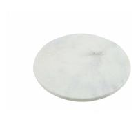 White Marble Chapati Board Round Large Marble Rolling 28cm Serving