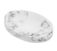 White Marble Design Composite Soap Dish Drainage for Bathroom