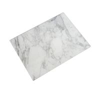 White Marble Glass Chopping Board 40x30cm Rectangle Food Cutting Worktop Saver Protector