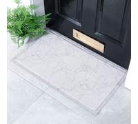 White Marble Indoor & Outdoor Doormat - 70x40cm Artsy Mats White 40cm x 70cm