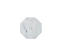 Premier Housewares White Finish Octagonal Marble Trivet Board/Serving Tray/Modern Platter/Platters With Non Stick Smooth Finish Trays For Kitchen/Dinners 18 x 18 x 21