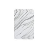 White Marble Pattern Car Air Fresheners 4 Pcs Rectangle Hanging Aromatherapy Tablets Scented Fresheners For Bedroom Bathroom