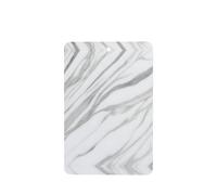 White Marble Pattern Car Air Fresheners 6 Pcs Rectangle Hanging Aromatherapy Tablets Scented Fresheners For Bedroom Bathroom