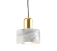 White Marble Pendant Lights Kitchen Island Black Green Natural Stone Hanging Ceiling Lamp Small Drum Single Hanging Light Gold Chandelier For Bedroom Dining Room Restaurant Lounge Hotels