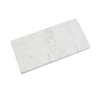 White Marble Rectangular Chopping Or Serving Board, Durable Natural Stone Board For Kitchen Use Premier Housewares White One Size