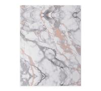 White Marble Rose Gold Crystal Sticker, 3D Stereoscopic Effect, Pattern Does Not Fall Off When Exposed to Water