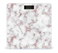 White Marble Rose Gold Digital Bathroom Scale Print Body Scales Weighing Scales For Home Women Men Gift