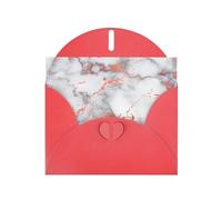 White Marble Rose Gold Printing Holiday Happy Birthday Cards Gift With Envelope And Note Tag For Women Men Wife Mom Husband