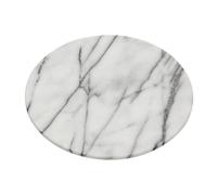 Interiors By Premier White Marble Lazy Susan, White