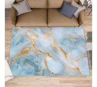 White Marble Rug 60x110, Marble Rugs for Bedroom, Agate Patterns Rugs for Living Room, Washable Area Rug for Boys Girls Room, Non Slip & Low Pile Carpet
